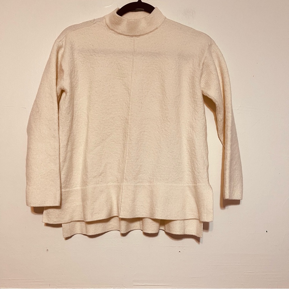 Talbots Cream Turtleneck Sweater